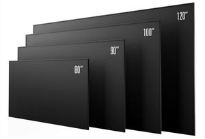 R 92 "16:9 UST Pantalla de proyección de cristal PET de marco fijo que rechaza la luz ambiental para Proyector láser - Product Image 6