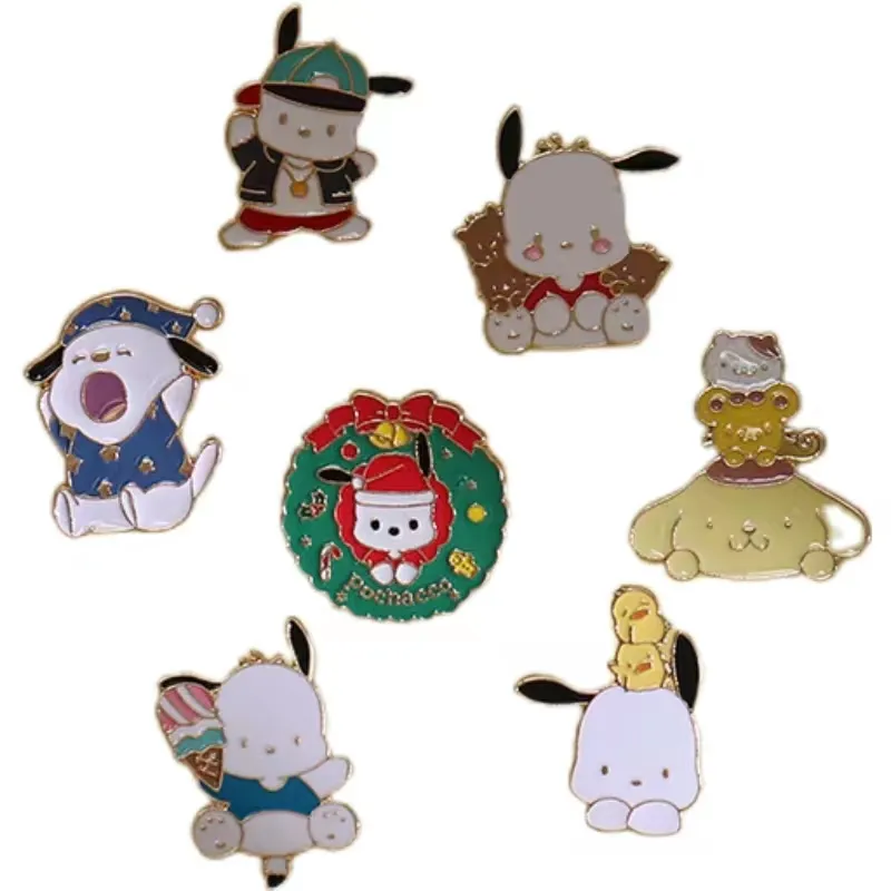 Alfileres de solapa de Halloween de terror Kawaii espeluznante personalizado bosque de animales proteger el medio ambiente Pin de esmalte duro con tarjeta de respaldo