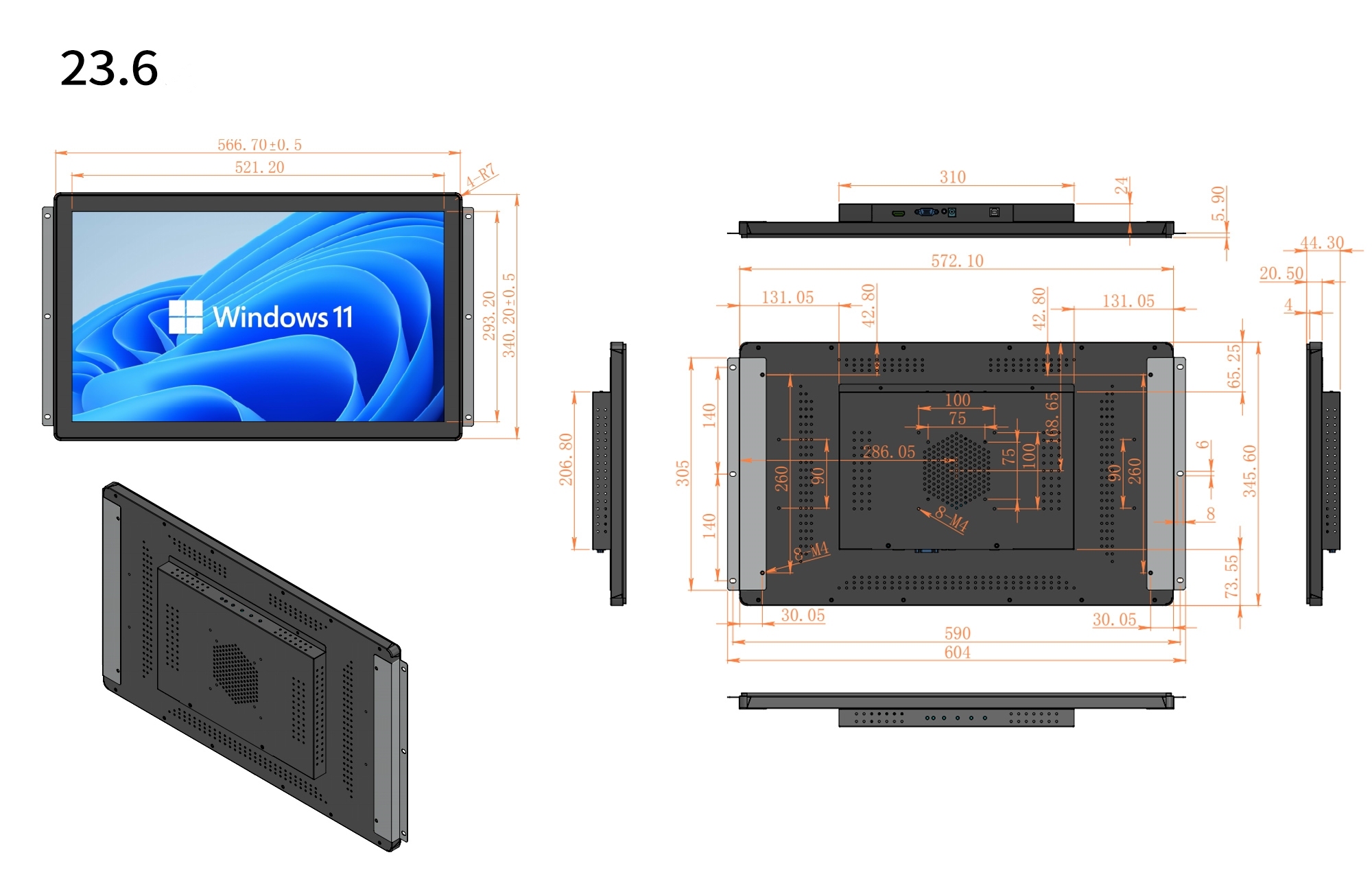 23.6"/RK3568/2G+16G/Android13