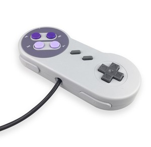 Mando USB SNES para Nintendo Super, mando con cable para ordenador, consola Retro