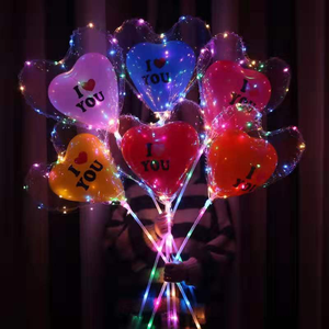 Işık yanıp sönen ballon led şişme bobo globo renkli led ışıkları sopa bobo balonlar yanıp sönen led - Product Image 3