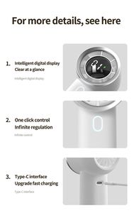 Mini portátil práctico Led mensaje personalizado batería ventilador programable Led pantalla ventilador eléctrico de mano
