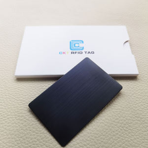 CKTRFID คีย์การ์ดโรงแรมแบบกำหนดเอง,Iso14443a 13.56Mhz ชิป Rfid แบบไร้สัมผัสสีดำขัดเงานามบัตร Nfc - Product Image 5