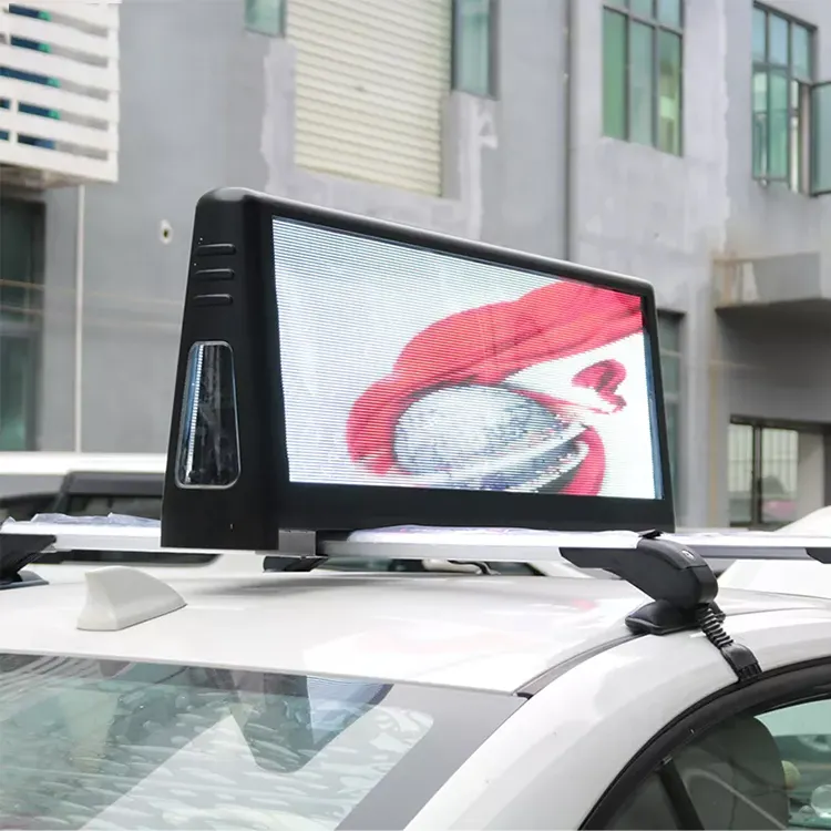 Outdoor HD Waterproof Double Sided Taxi Top Smart Led Display P5Mm Car Roof Advertising LED Video Display