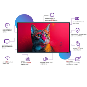 Bảng menu kỹ thuật số hiển thị tương tác 55 inch 4K với 40 điểm cảm ứng và hệ điều hành Android 14 cho các cuộc họp - Product Image 4