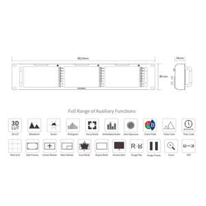 FeelworldT51 PLUS Triple 5 "2RU 800x480 Broadcast LCD Monitor de montaje en rack con 3G-SDI, HDMI, entrada y salida AV - Product Image 6