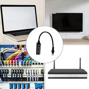 Cable divisor de red RJ45 Adaptador RJ45 1 macho a 4 hembra para Ethernet Cat 5 CAT 6 LAN Cable Ethernet - Product Image 6