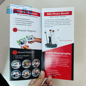 蓝天定制双面印刷设计彩纸宣传册折叠传单/目录/小册子印刷 - Product Image 5