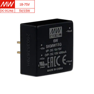 MEAN WELL SKMW15G-05 <strong>DC</strong>-<strong>DC</strong> Converter, 5V <strong>Output</strong>, 80mA, 86% Efficiency, for Telecom and Industrial Control, Universal <strong>Input</strong> Range - Product Image 1
