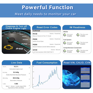 Advanced <strong>OBD2</strong> FA40 Scanner Car Engine Code Reader for Multiple Vehicles Essential Diagnostic Tools - Product Image 4