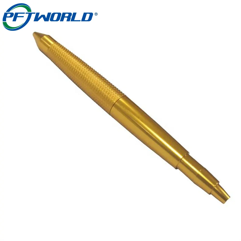 الذهب التكتيكي CNC بالقطع مخصص معدن الفولاذ المقاوم للصدأ الفاخرة أقلام حلاقة بأكسيد الألومنيوم قلم حبر جاف 7 سيوف