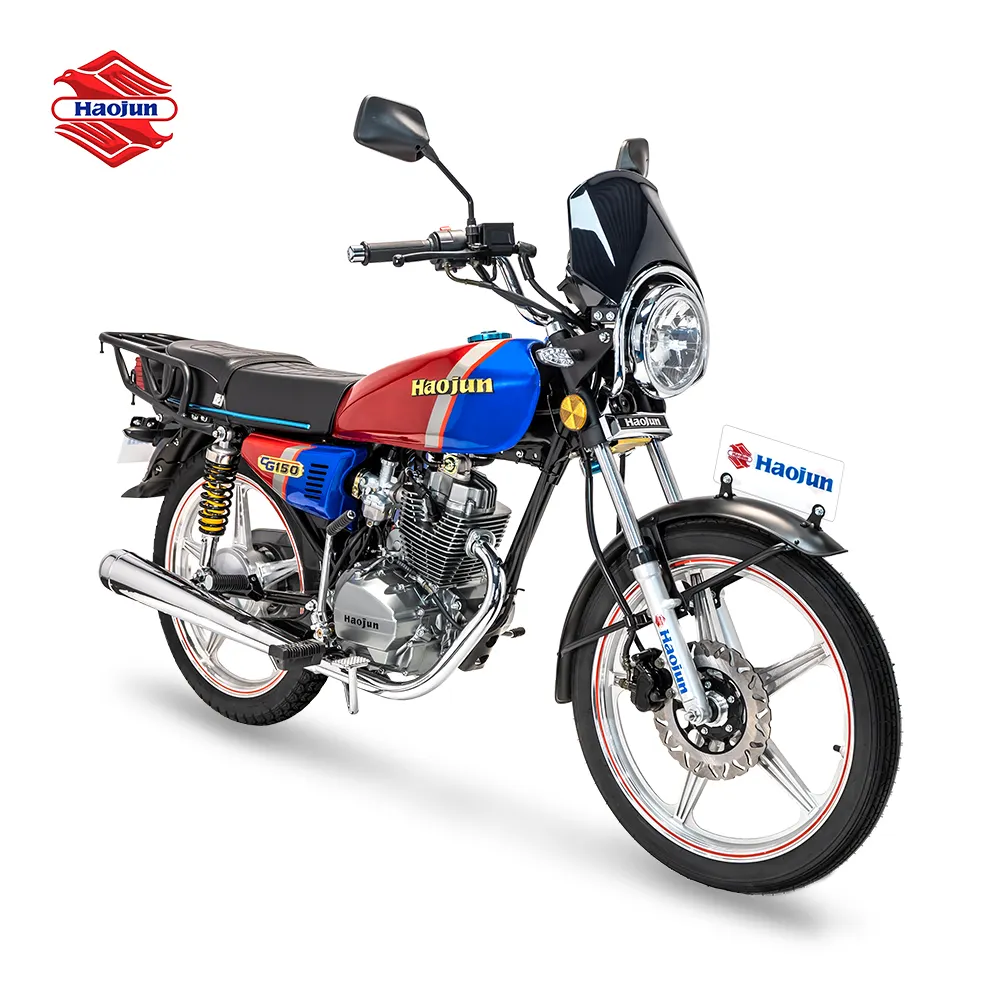 HaoJun 새로운 디자인 전문 공장 공급 cg 125cc motorcy 고품질 오토바이 내구성 저렴한 오토바이