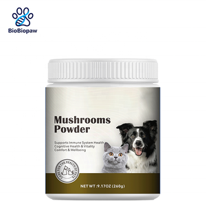 Bán buôn OEM nấm bột cho vật nuôi Hỗ trợ hệ thống miễn dịch sức khỏe tự nhiên nấm bột với Chaga maitake cho chó mèo - Product Image 1