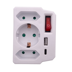 Enchufe Adaptador tipo C de nuevo diseño con interruptor