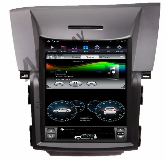 Aoonav Xe 10.4 Inch Đa Phương Tiện Carplay Màn Hình Cảm Ứng GPS Navigation Đối Với Honda CRV 2018 Hỗ Trợ Xe Máy Nghe Nhạc DVD
