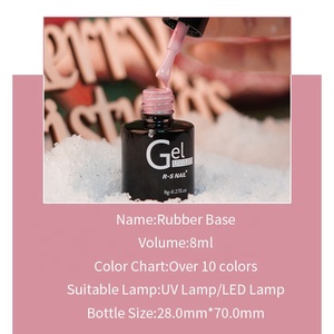 Ransheng Suministro De <strong>Clavos</strong> Free Samples Wholesaler Rubber Base Gel Polish Base Coat - Product Image 4