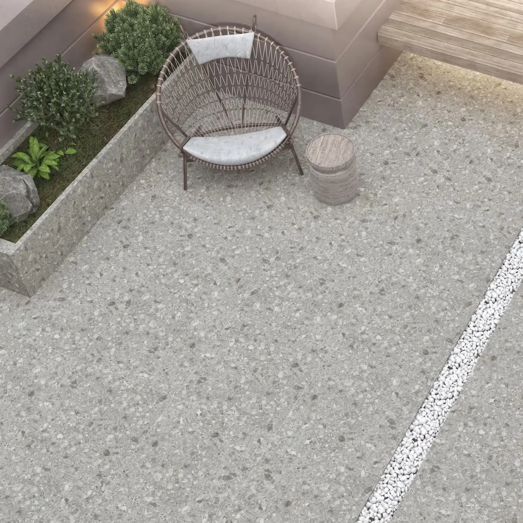20mm thickness paver tile for exterior garden floor tile