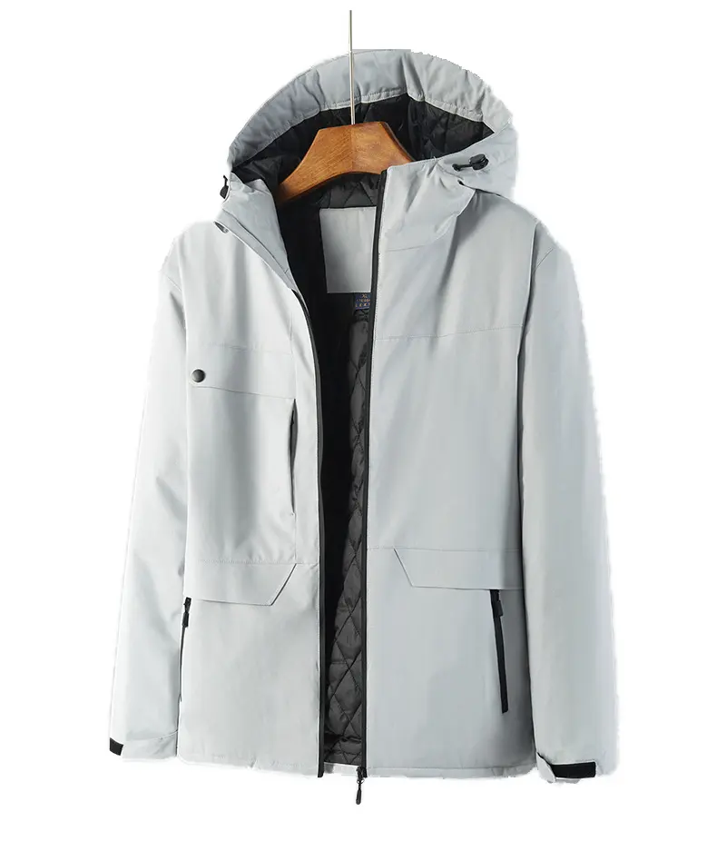 Chaqueta acolchada de alta calidad para hombre, chaqueta a prueba de viento, impermeable, con estilo, para invierno