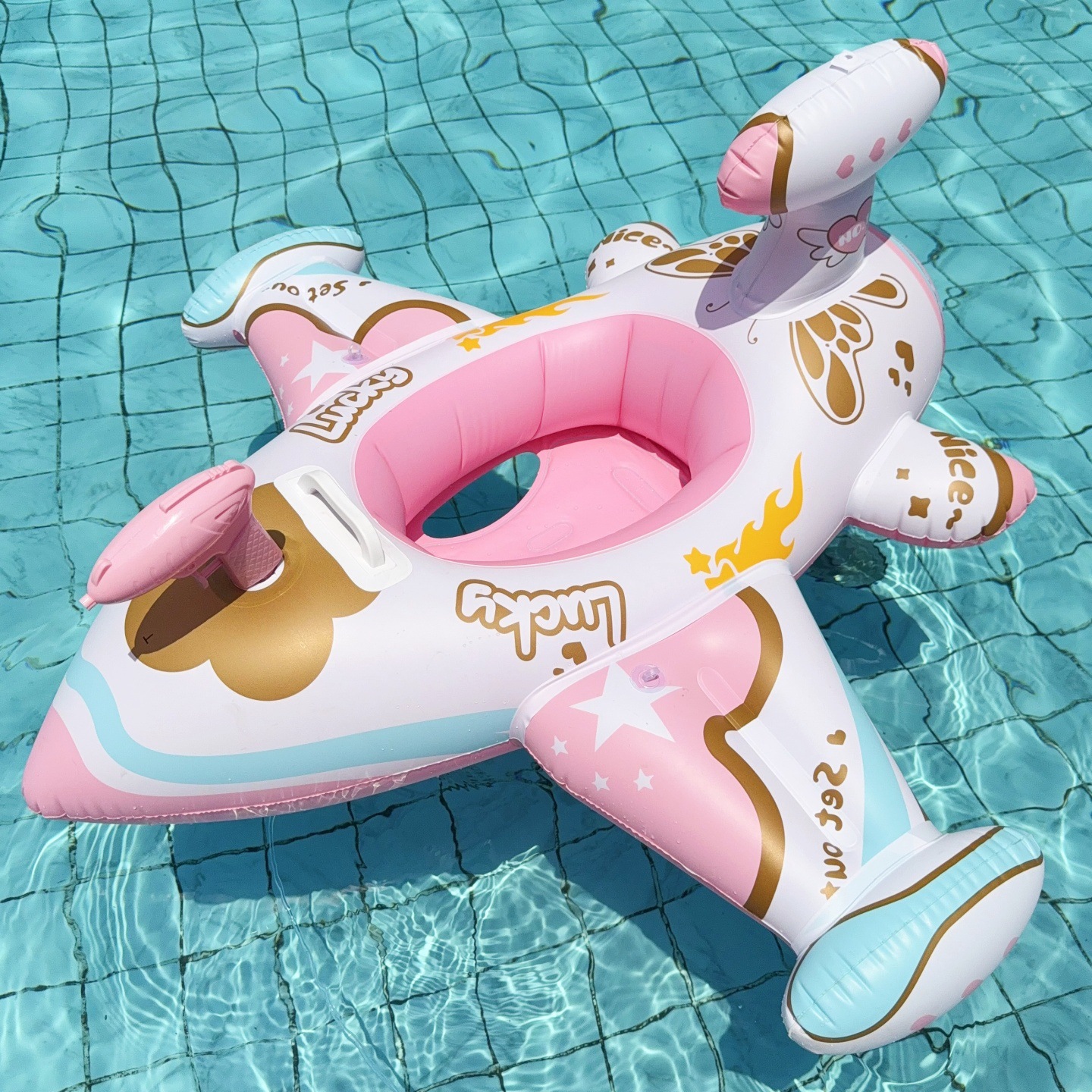 Pink-water gun plane boat-without canopy