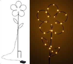 Wasserdichte Garten ferien Weihnachts anpassung 90 cm 23 Metallrahmen LED vier Jahreszeiten Indoor Outdoor Blumen pfähle Lichter