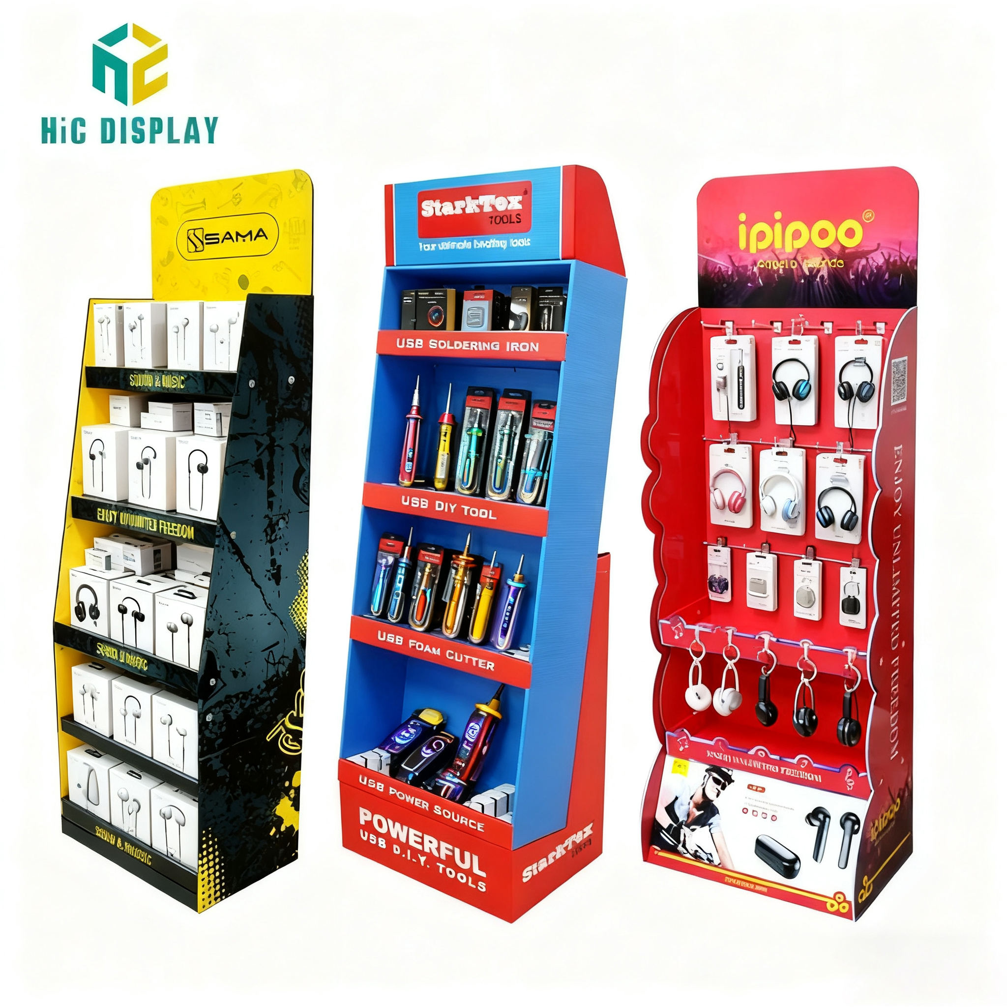 Cables de datos/Auriculares/Exhibición de productos 3C