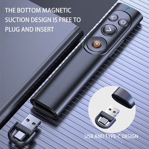 Wupro Leistungs starke hellrote Laser Zeiger Clicker Zeiger Fernbedienung Profession elle USB Wireless PPT Zeiger Moderator - Product Image 2