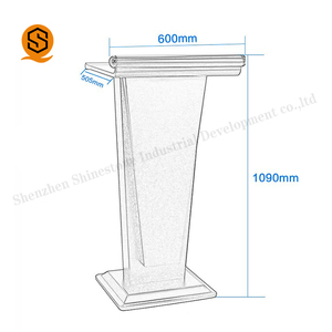 2018 新设计教室老师演讲桌教堂桌大学演讲桌 - Product Image 5