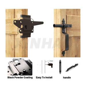 Skysen cổng Latch cho hàng rào bằng gỗ Post Mount tự động cổng khóa trọng lực cửa Latch với xử lý phần cứng hàng rào Latch Kit - Product Image 4