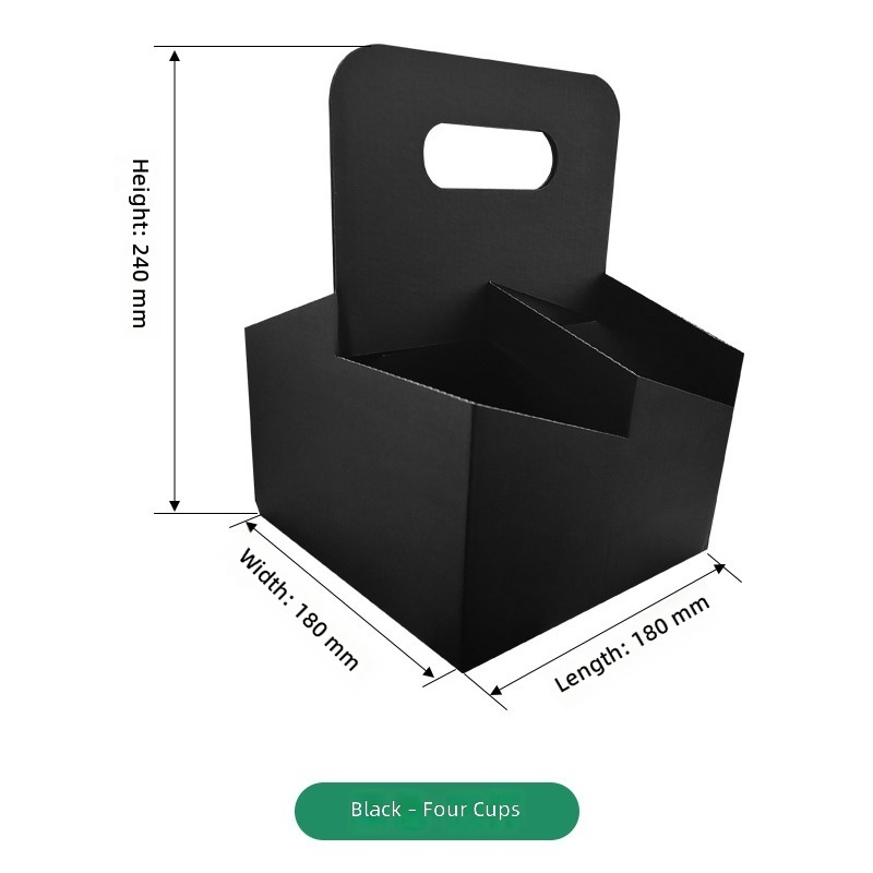 Black 4-Cups Carrier