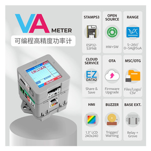 Resmi M5Stack VA metre programlanabilir yüksek doğruluk güç ölçer M5StampS3 gerilim ve akım ölçümü - Product Image 2