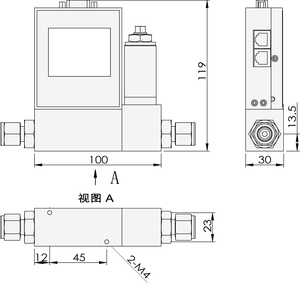 Portable <strong>Flowmeter</strong> Digital Mass <strong>Flow</strong> <strong>Controller</strong> for Pharmaceutical R&amp;D Labs - Product Image 6