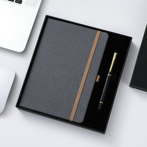 2023 planificador diario personalizado impresión logo A5 cuadernos personalizable Oficina Bloc de notas con juego de bolígrafos - Product Image 1