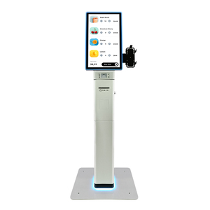 21,5 polegadas restaurante auto-pedido POS terminal quiosque toque automático Fast Food pagamento sistema SDK Barcode Reader chão em pé