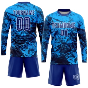 奥威高品质最新设计足球服全队套装定制OEM透气足球服套装青年男孩