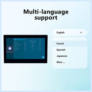 4 ערכות פעמון דלת וידאו אלחוטי לבית, מצלמת אינפרא אדום חיצונית חוטית, מסך <span class=keywords><strong>7</strong></span> אינץ', מערכת אינטרקום וידאו, תומכת בפתיחה באמצעות זיהוי - Product Image 5