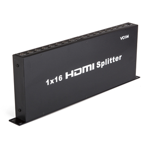 VCOM 1 entrada 16 salida 1080p 3D HDMI Splitter 19 "1U con adaptador de corriente 1 ordenador 16 selector de monitor