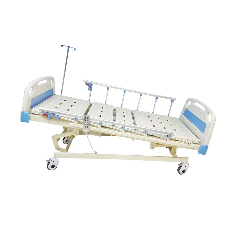 SY-R003 Super basso a tre funzioni di assistenza infermieristica elettrica letto con guardrail in lega di alluminio in vendita