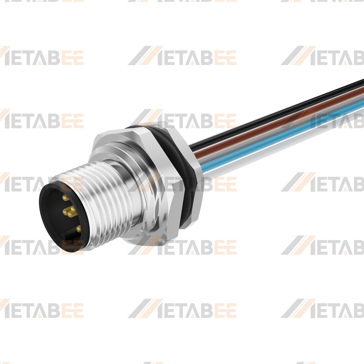 Faisceau de câbles à montage frontal avec connecteur mâle (M16X1.5)