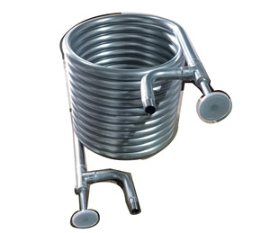 SS304 <strong>3</strong>/4&quot; MNPT Heat Exchanger Coil Inside a 10x24&quot; Jacketed Spool Jacket Size: 12&quot; X 20&quot; - Product Image 4
