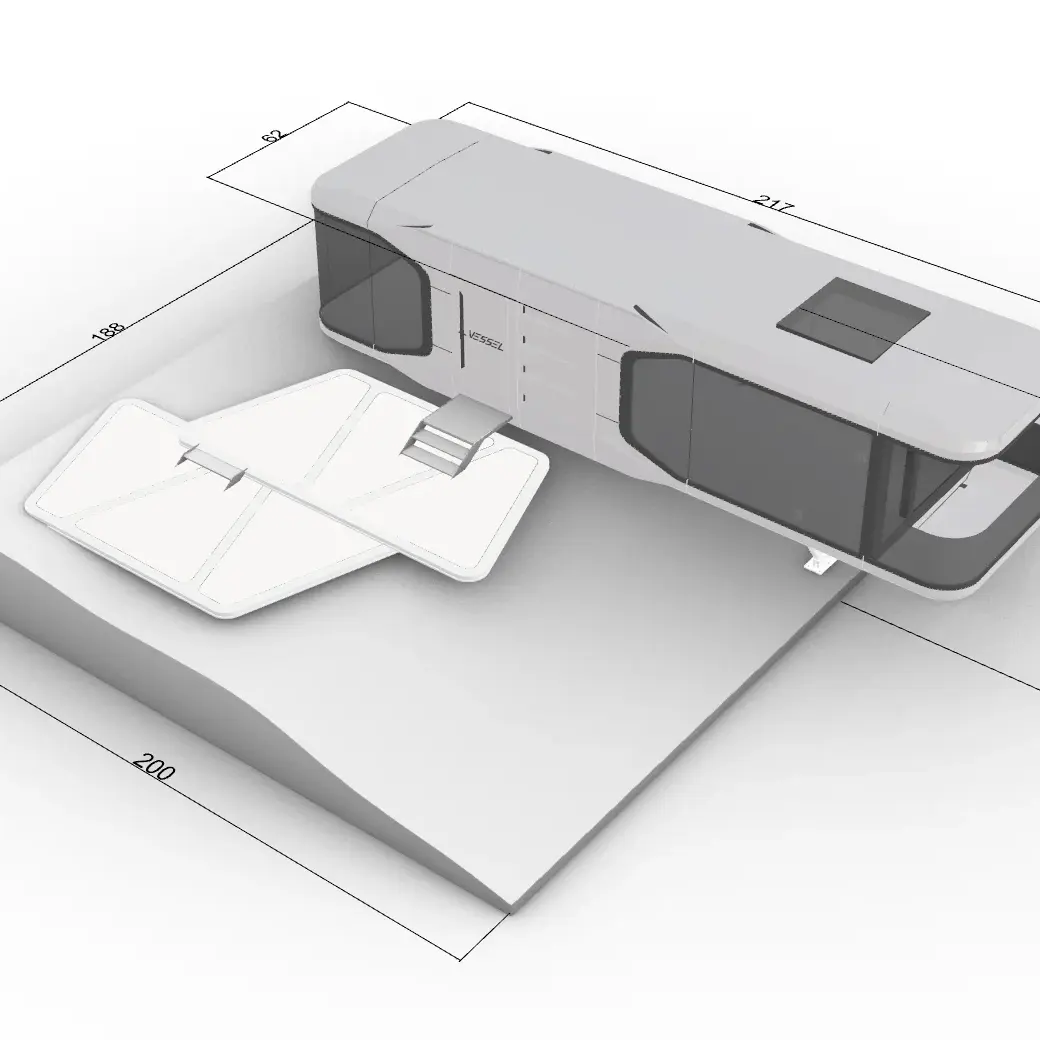 Nuevo diseño arquitectónico personalizado 3D modelo de construcción VESSEL casa prefabricada para modelado uso empresa regalos de recuerdo