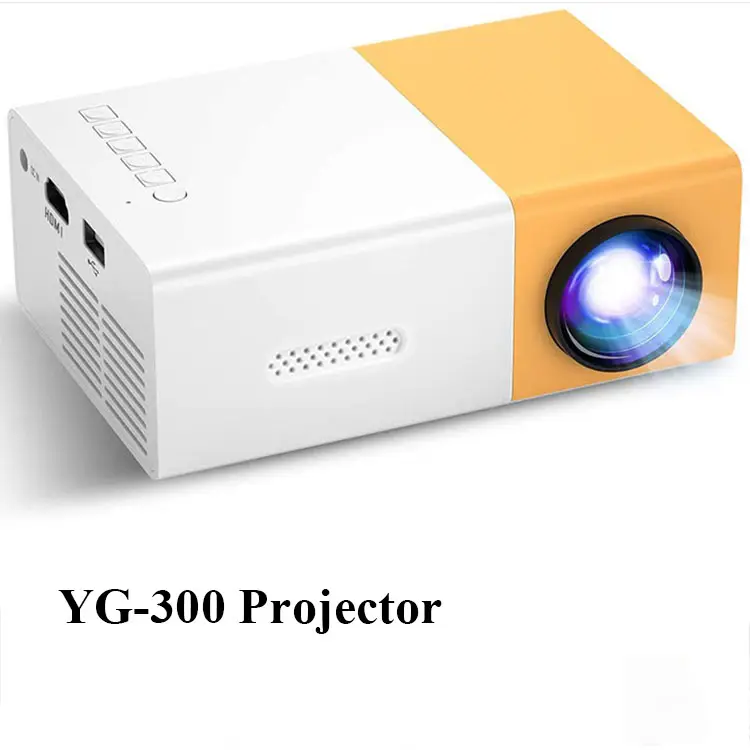 YG300 Mini Projector Children's Wireless Entertainment Mobile Phone Projectors HD 4K 1080P Home Theater