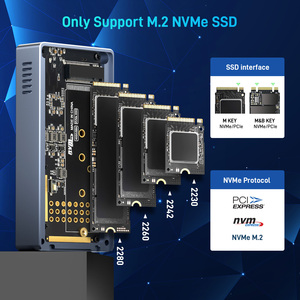 FIDECO m2 nvme usb4.0 ssd kasa RGB dörtlü soğutma sistemi taşınabilir nvme muhafaza - Product Image 6