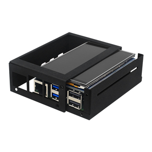 Raspberry Pi 5 custodia protettiva in metallo per 3.5 pollici Touch Screen supporta l'installazione di ventola di raffreddamento e dissipatore di calore per RPi5 - Product Image 5