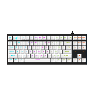 Tri-mode TKL 87 teclas Teclado inalámbrico de aluminio para juegos para computadora Teclado mecánico de perfil bajo