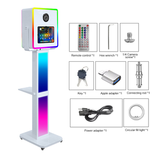 Portable Premium Square Head iPad Dslr <strong>Photo</strong> Booth with Ring Light or Flash Light - Product Image 4