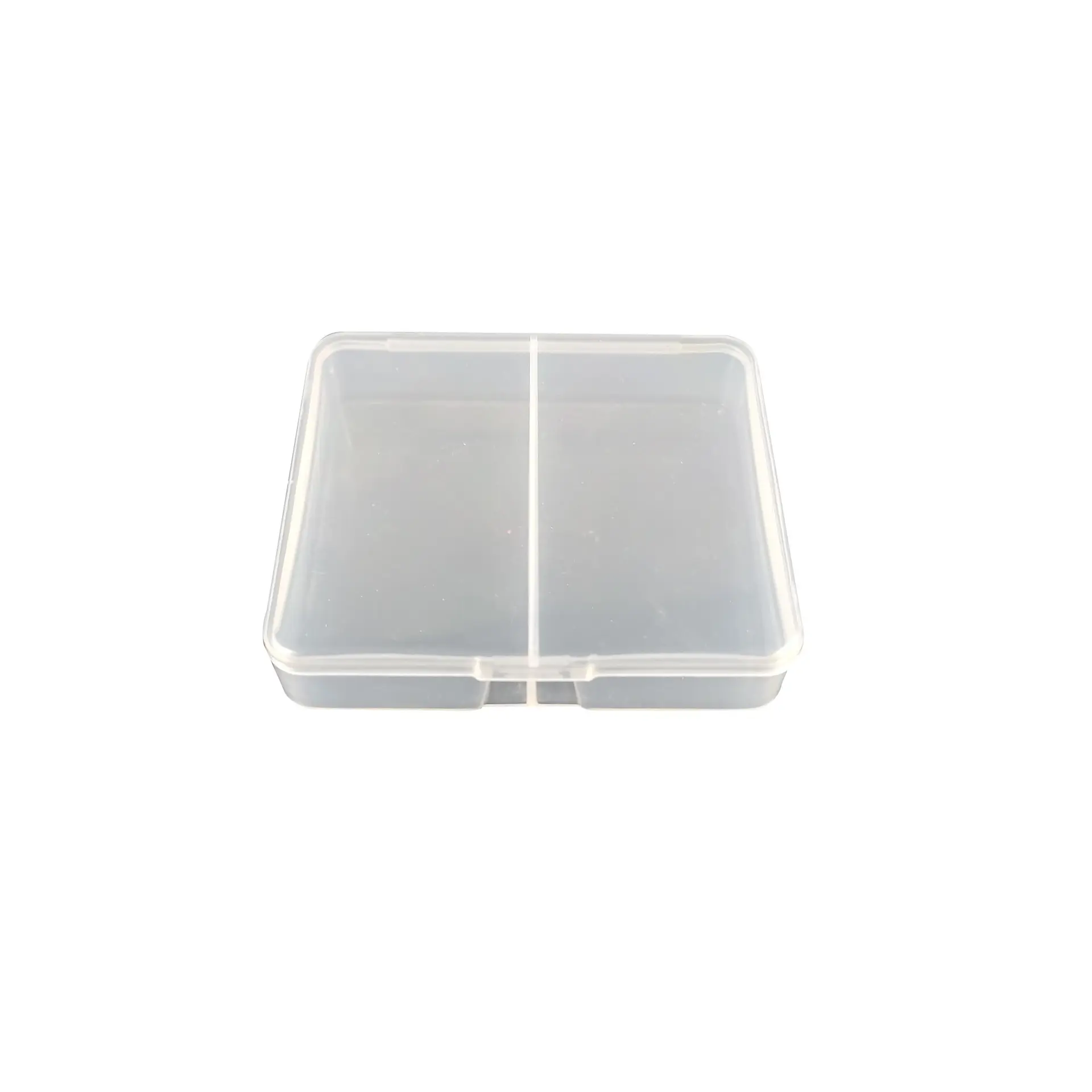 2コンパートメント実用的なツールボックスツール用プラスチック収納ボックススクリューソーイング透明コンポーネントスクリュージュエリー収納ボックス