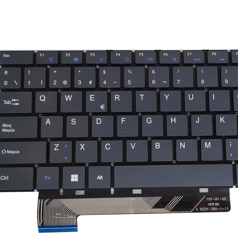 SP keyboard laptop abu-abu Spanyol untuk Gateway GWNR71517-BL -BK SCDY-350-1-11 YXT-91-55 keyboard keyboard notebook