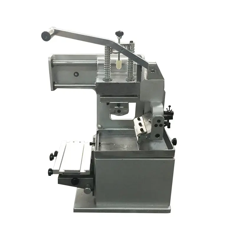 Mini macchina tampografica da tavolo per vetro/pelle, attrezzatura per stampante a tampone per coppa dell'olio