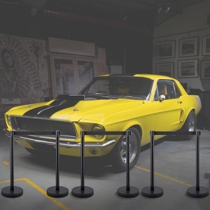 Hot bán Bảo tàng Hàng đợi hàng rào stanchion sân bay và triển lãm kiểm soát đám đông dây giao thông rào cản cho hàng đợi quản lý - Product Image 6