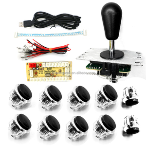 Zero Delay DIY <strong>Arcade</strong> Stick Kit Clear Push Buttons <strong>USB</strong> Board <strong>Controller</strong> PC <strong>Raspberry</strong> <strong>Pi</strong> TV Box Mame Neo Geo Coin Pusher Plastic